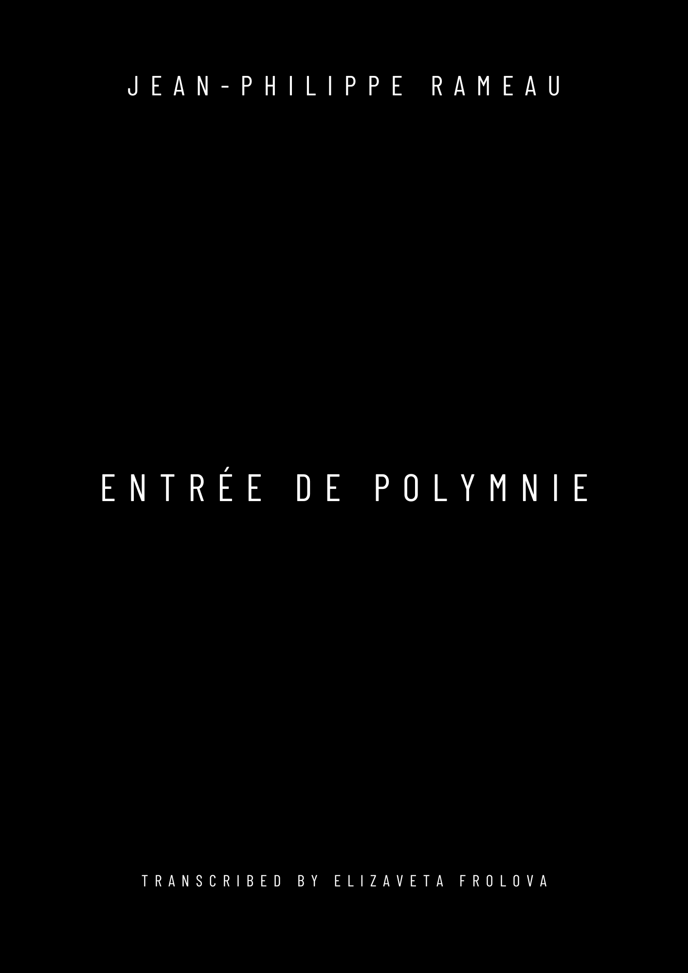 Jean-Philippe Rameau - Les Boréades - Entrée de Polymnie
