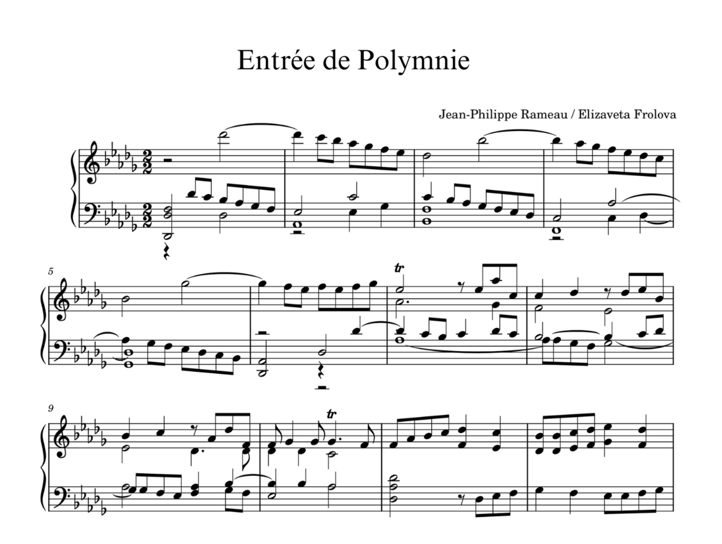 Jean-Philippe Rameau - Les Boréades - Entrée de Polymnie