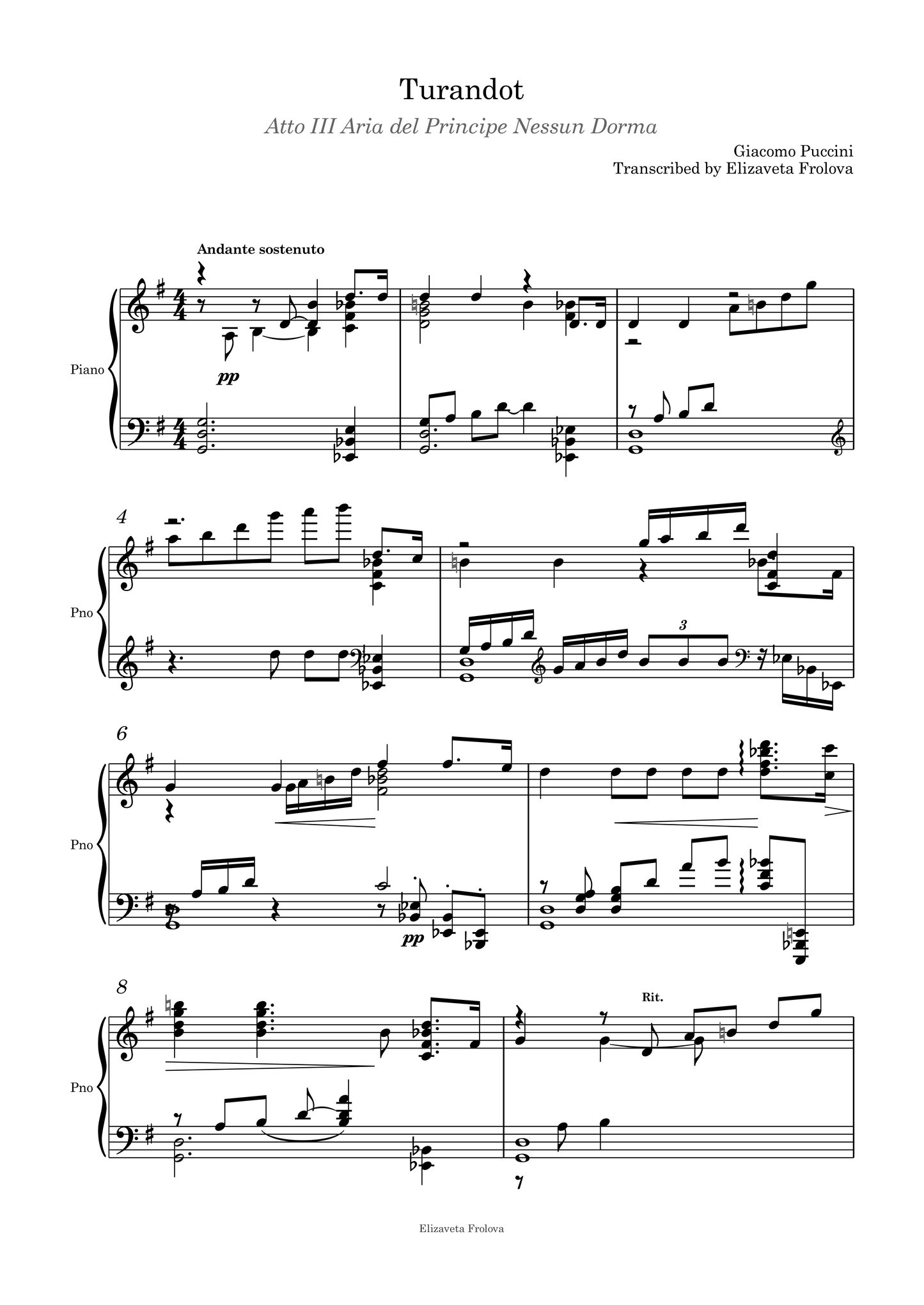 Giacomo Puccini - Nessun Dorma